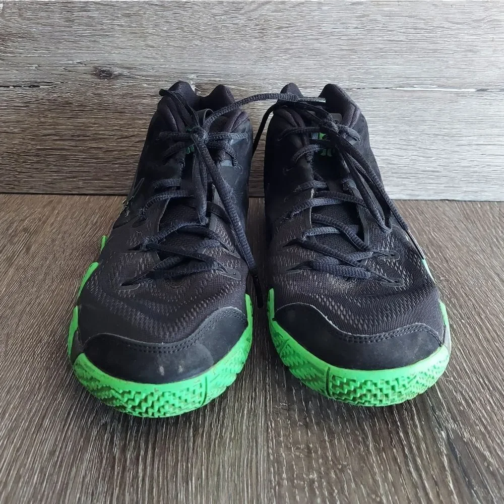 Nike Kyrie 4 Black Halloween Green GS Size 6.5Y Sneakers AA2897-012